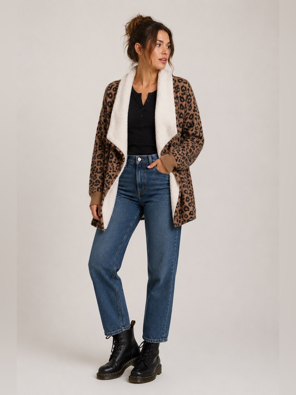 Abercrombie & Fitch Leopard Print Cardigan